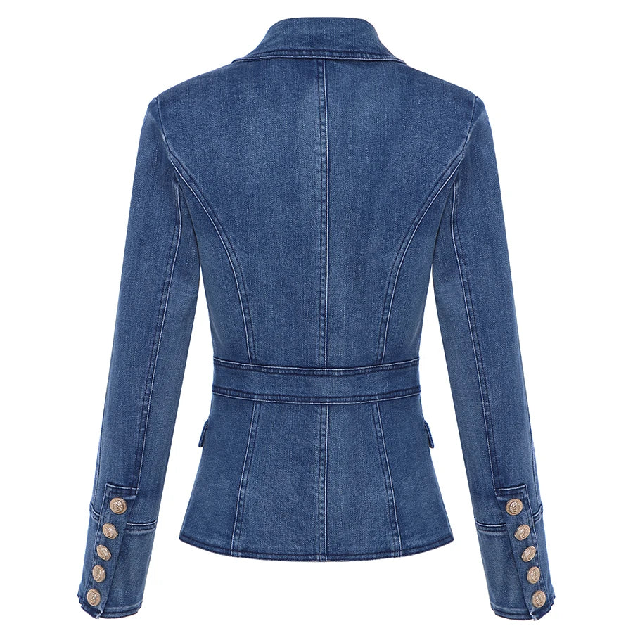 Double Breast Denim Jacket