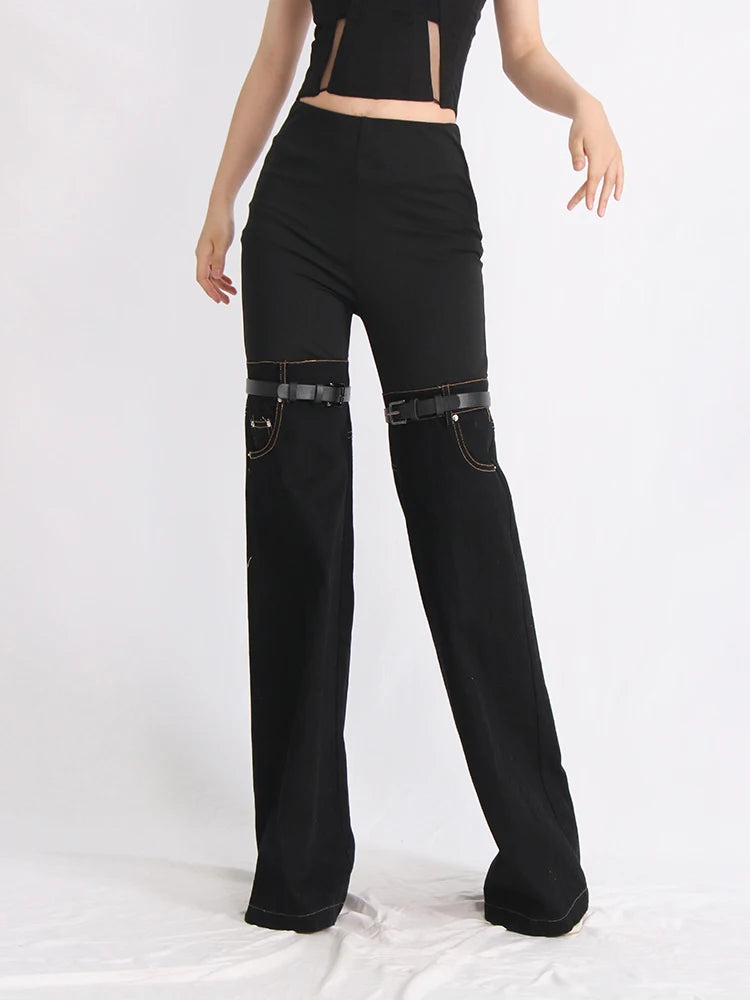 Stilt Leg Denim Pants