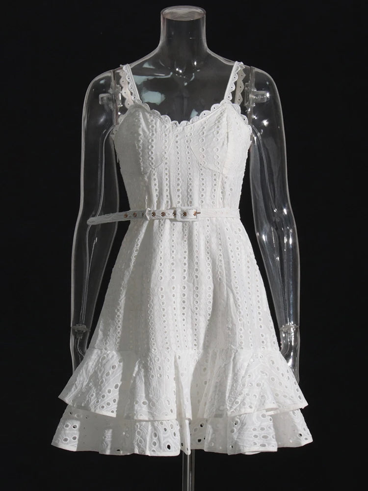Summer Dress with Flirty Eyelets with Flirty