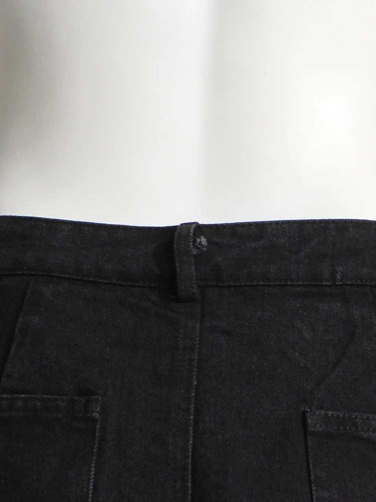 Skirt and Jean Combo Pants