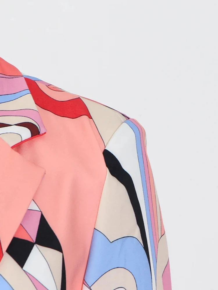Mulit-Color Print Pant Set