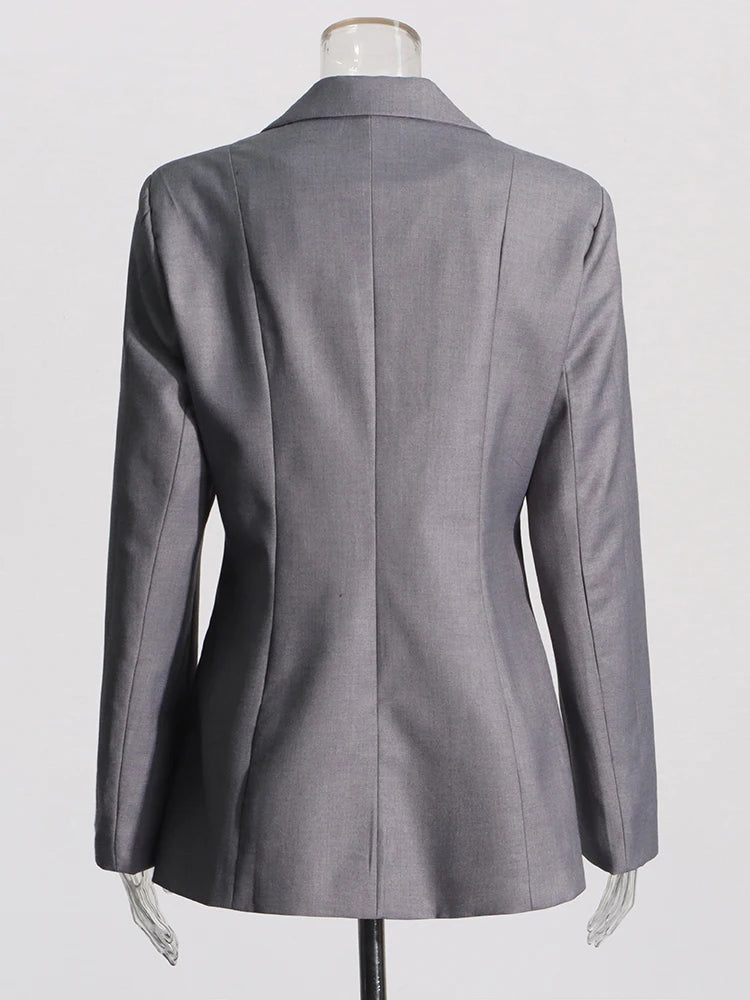 Sexy Peek a Boo Front Chic Blazer Female