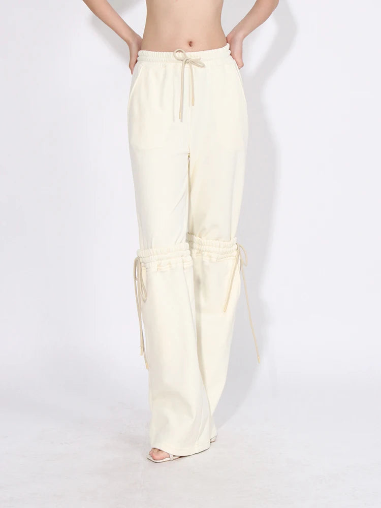 Casual Tiered Drawstring Pants