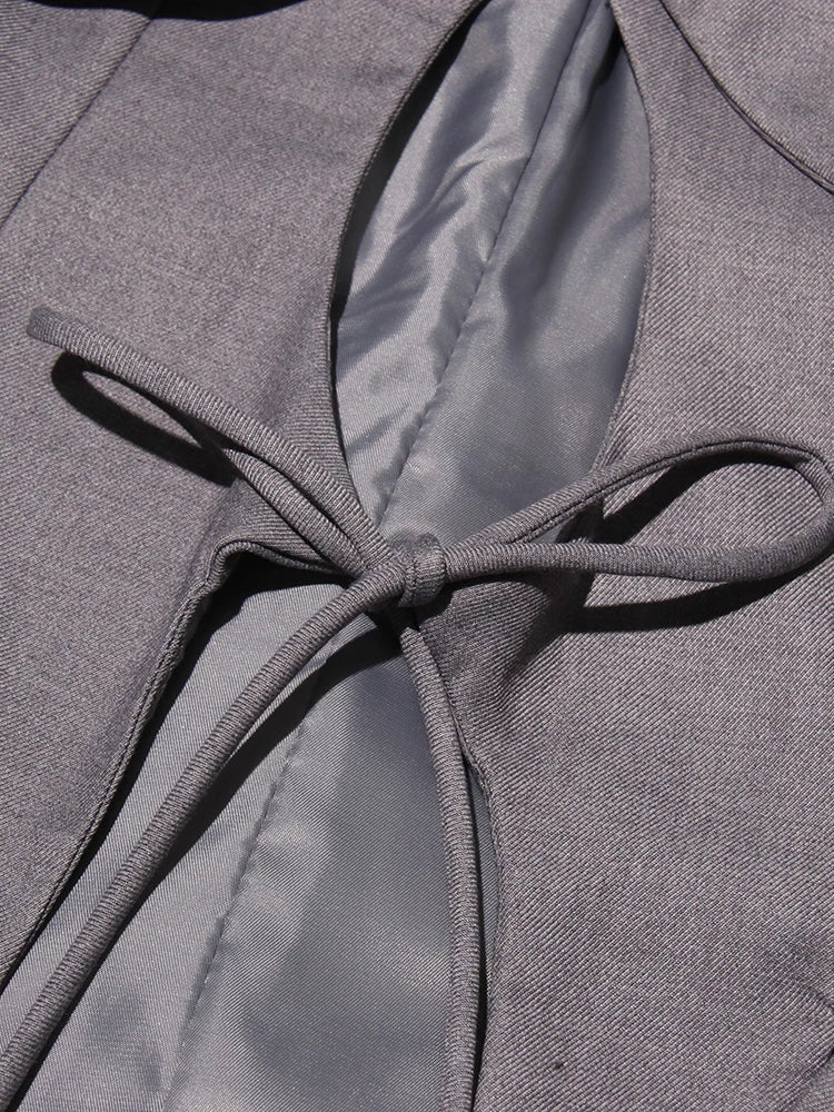 Sexy Peek a Boo Front Chic Blazer Female