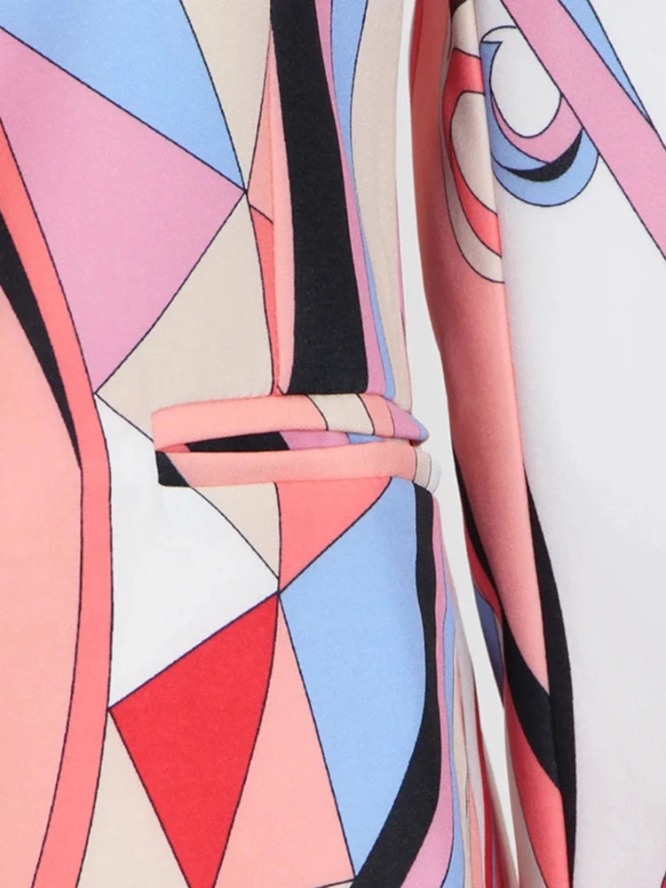 Mulit-Color Print Pant Set