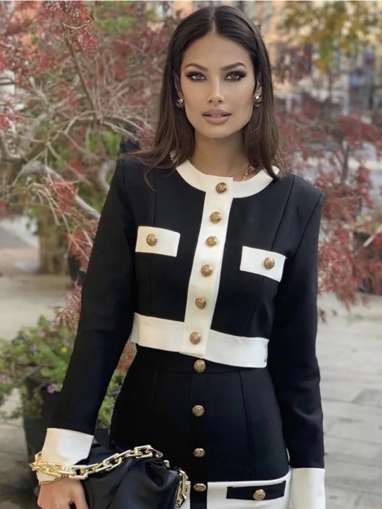 Florence Black White Two Piece Set