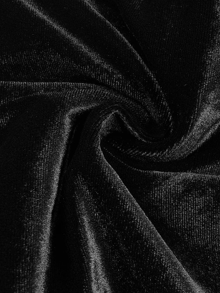 Kostantina Velvet Mini Feather Dress