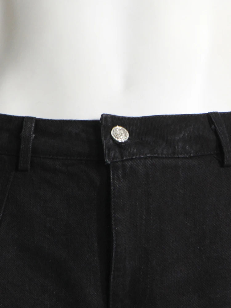 Skirt and Jean Combo Pants