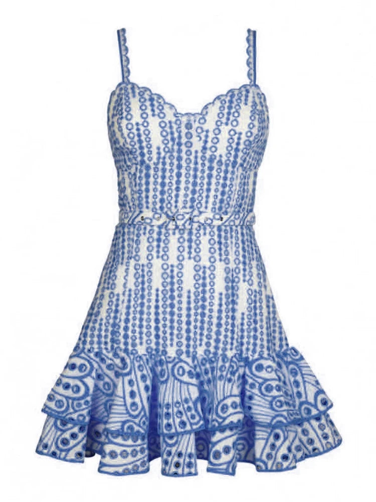 Summer Dress with Flirty Eyelets with Flirty