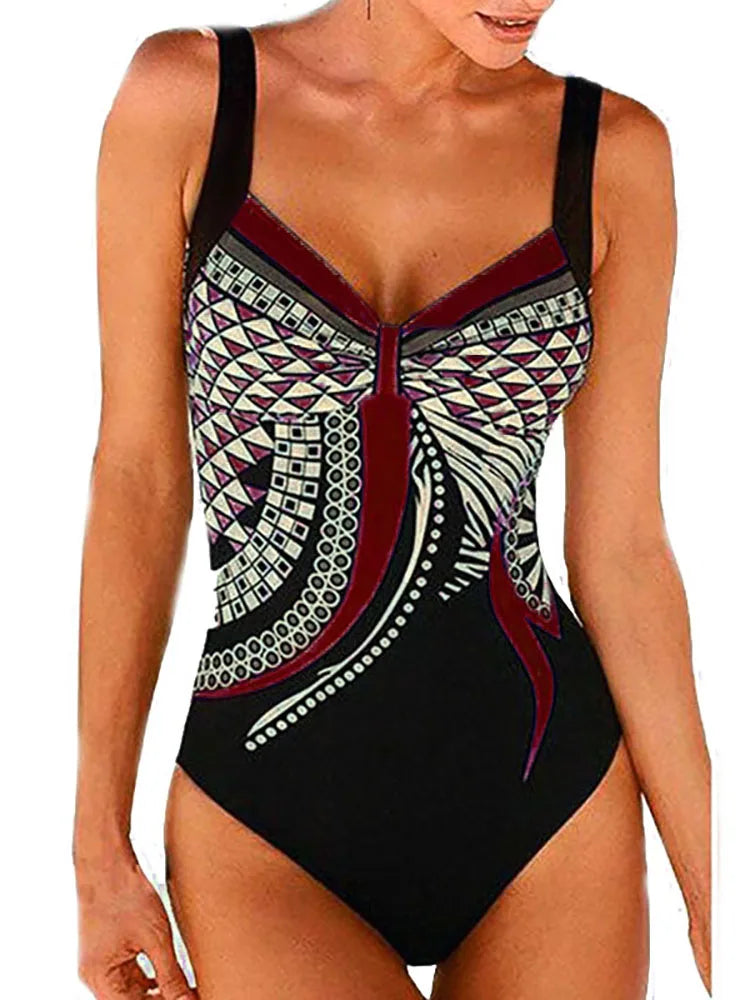 Sunset Bay One Piece Swimsuit Push-Up Sexy Bathing