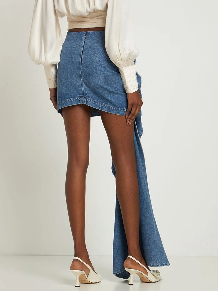 Irregular Hem Patchwork Floral Skirts