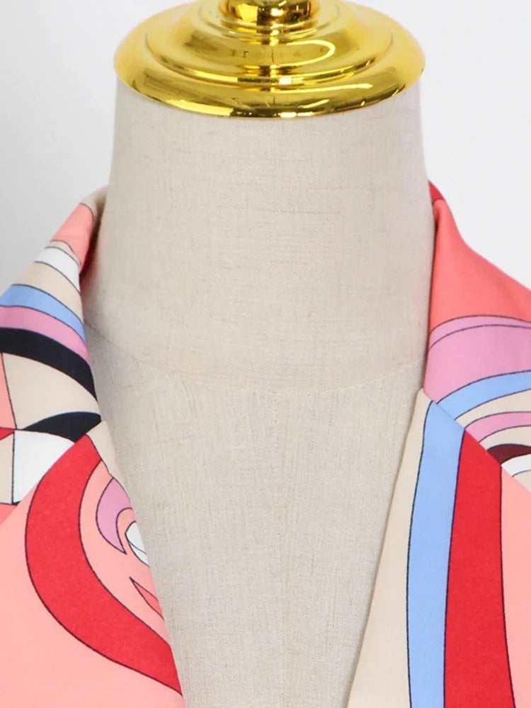 Mulit-Color Print Pant Set