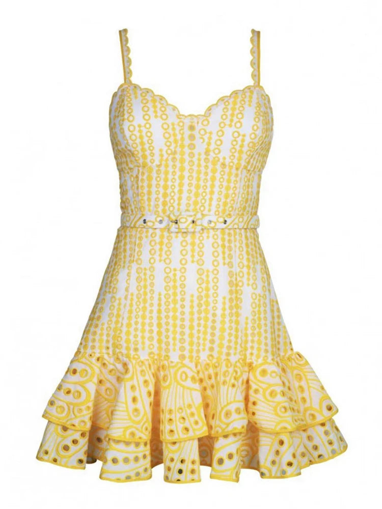 Summer Dress with Flirty Eyelets with Flirty