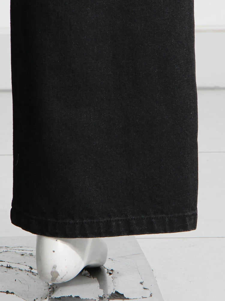 Skirt and Jean Combo Pants