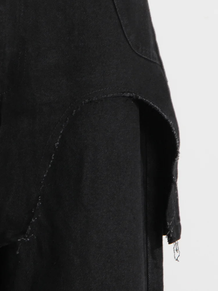 Skirt and Jean Combo Pants