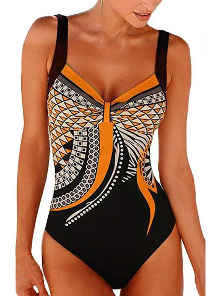 Sunset Bay One Piece Swimsuit Push-Up Sexy Bathing