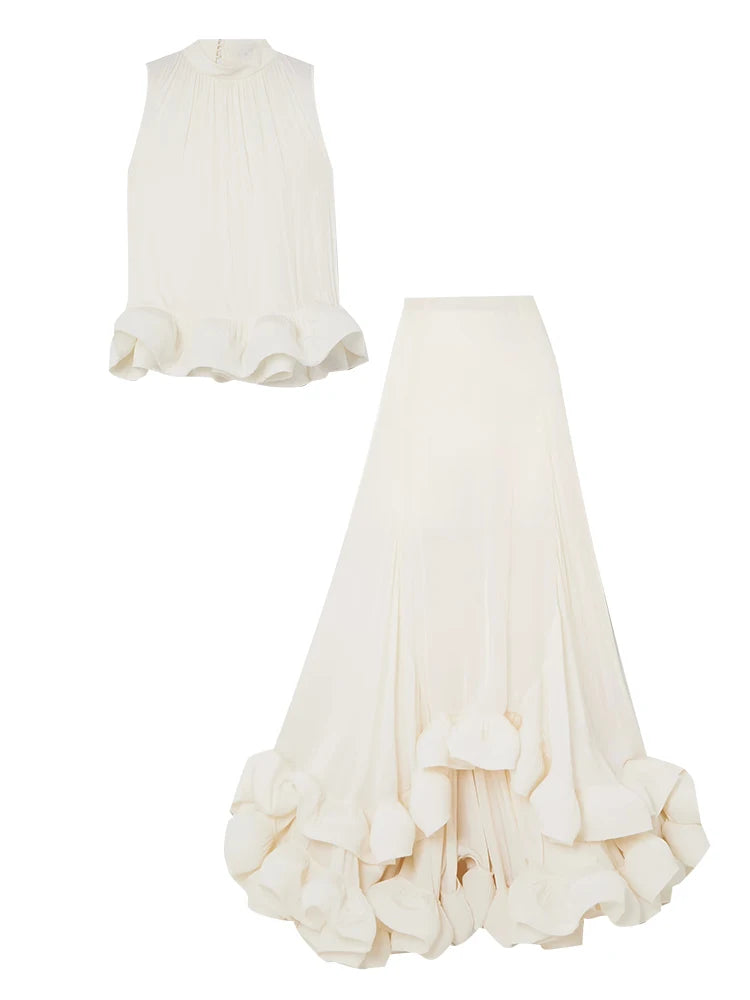 Flauna Ruffle Skirts Summer Set