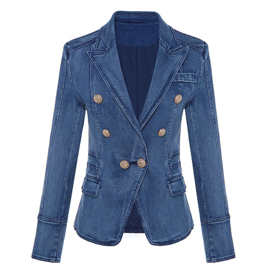 Double Breast Denim Jacket