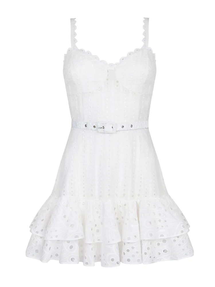 Summer Dress with Flirty Eyelets with Flirty