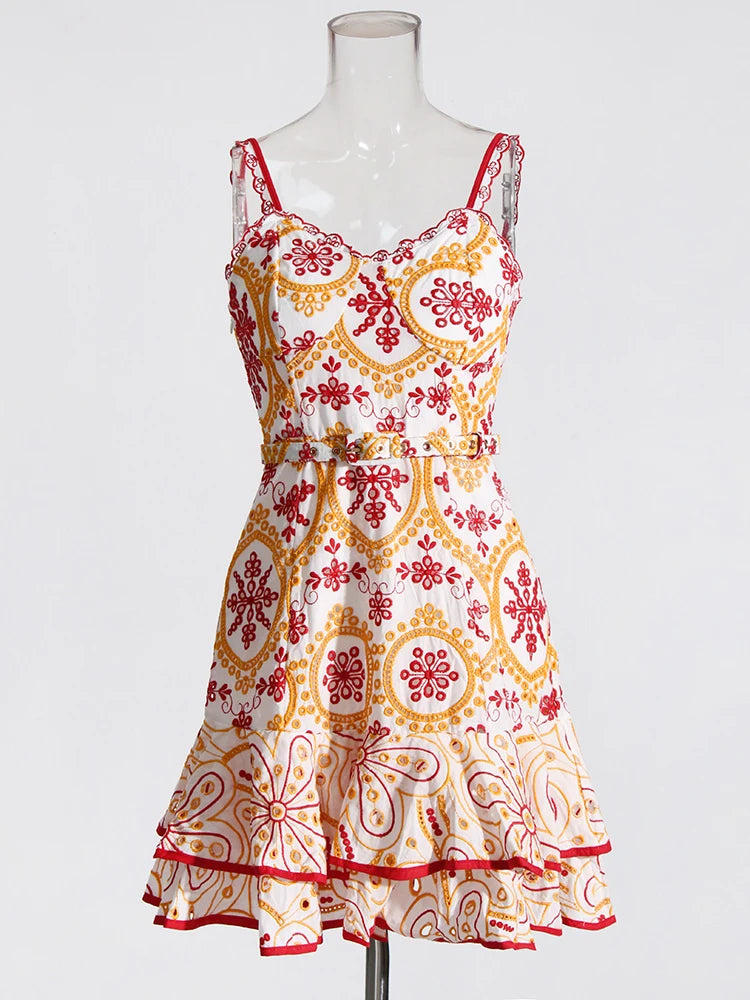 Summer Dress with Flirty Eyelets with Flirty