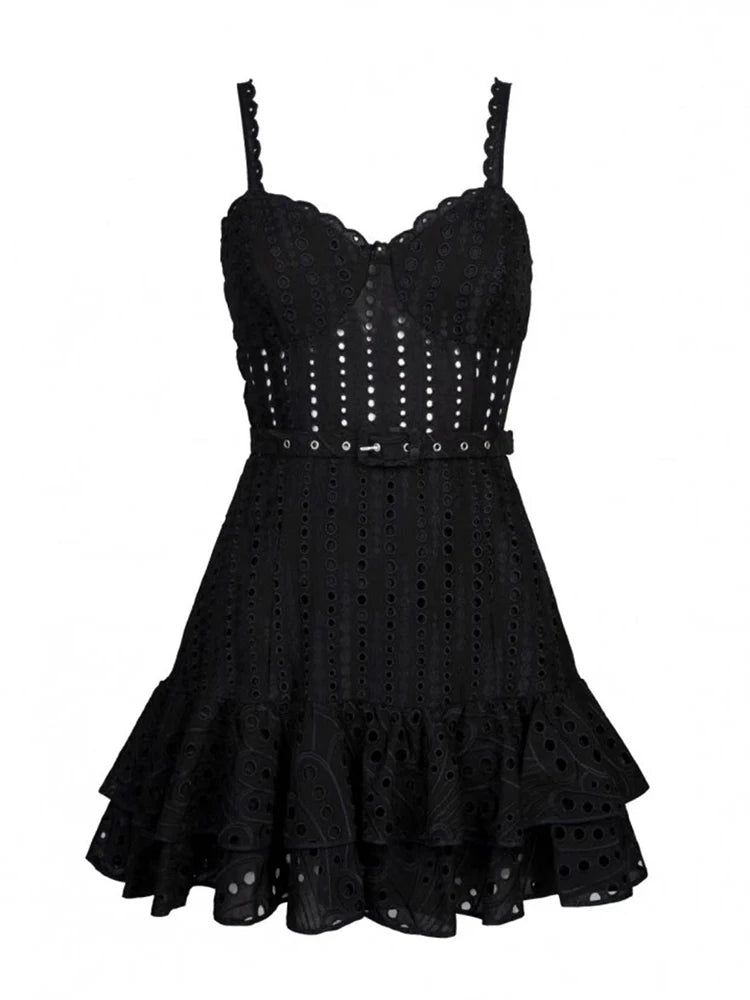 Summer Dress with Flirty Eyelets with Flirty