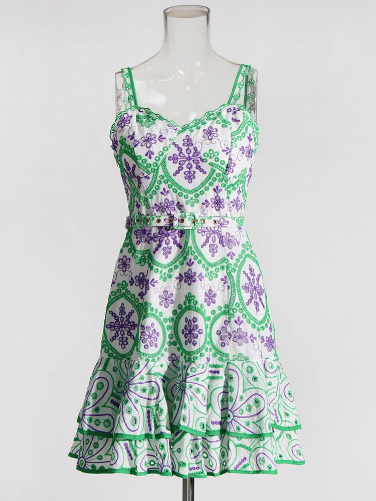 Summer Dress with Flirty Eyelets with Flirty
