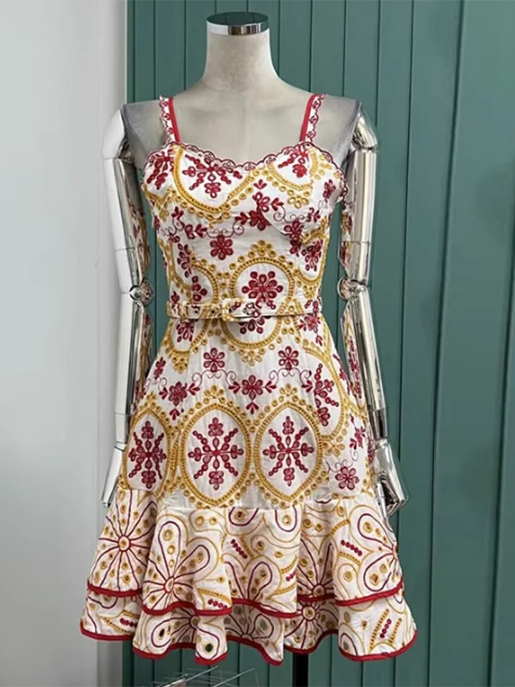 Summer Dress with Flirty Eyelets with Flirty