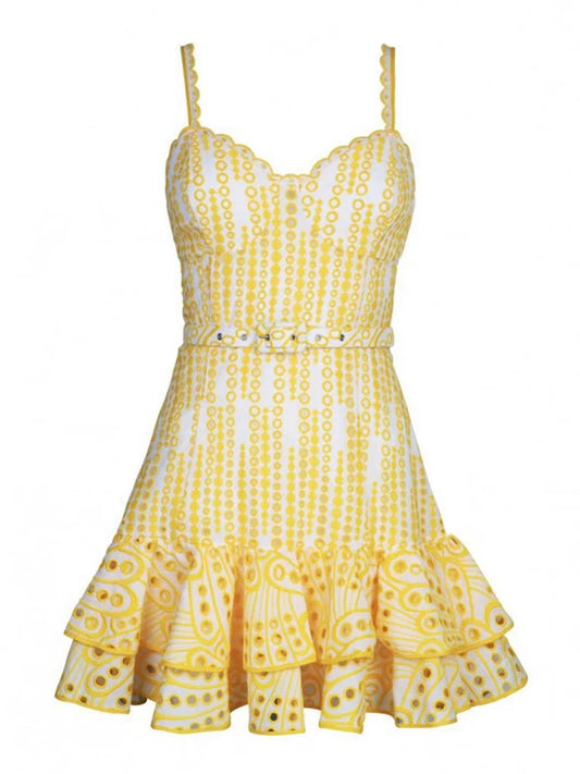 Summer Dress with Flirty Eyelets with Flirty