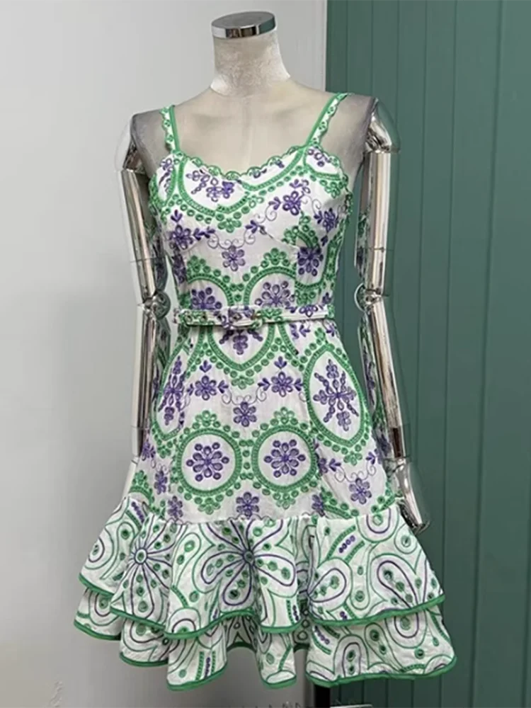 Summer Dress with Flirty Eyelets with Flirty