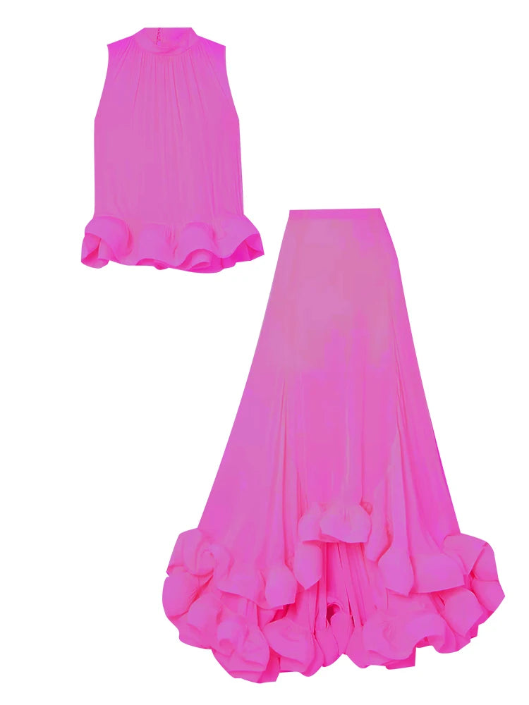 Flauna Ruffle Skirts Summer Set